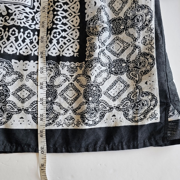 Prana Vintage Paisley Geometric Printed Black White Tunic Size XL - Picture 14 of 16